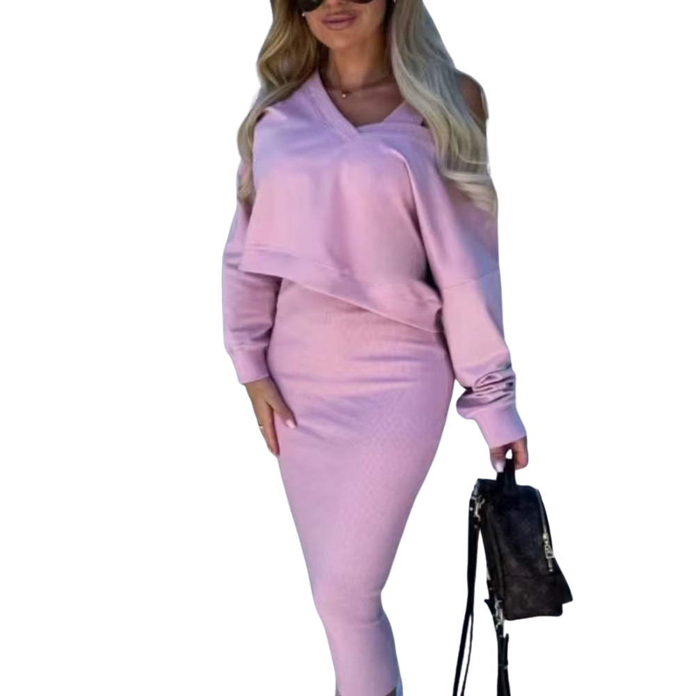 Vestido de punto de dos piezas