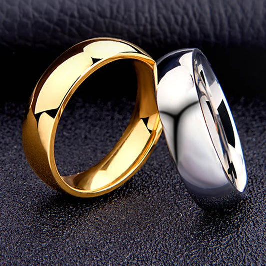 6mm Stainless Steel Wedding Band – Simple Allergy-Safe Ring