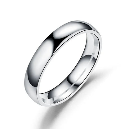 6mm Stainless Steel Wedding Band – Simple Allergy-Safe Ring